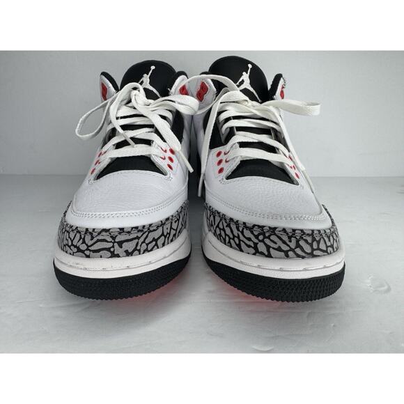 NWOB Nike Air Jordan 3 Retro Infrared 23 White-Black-Gray 136064-123 Size US 9.5 - Picture 3 of 8